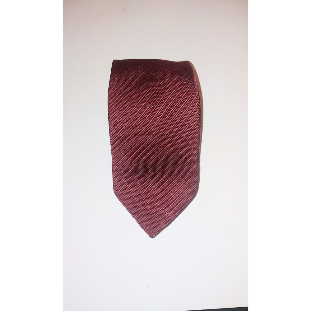 Charles Wain Handmade Men's Red/Black Diagonal Stripe Tie